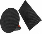 Firsgrill Burger Press 6.6" Round Heavy-Duty Cast Iron Smash Meat Steak with Wood Handle for Blackstone Weber Treager Griddle Grills (YPX) (6.5" Round & 4.3X8.3 Rectangle)