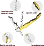 12 Pieces Professional Waiter Corkscrew Wine Openers,Orange Wine Keys Opener Stainless Steel Hinges Serrated Foil Cutter for Restaurant Waiters, Sommelier, Bartenders (Orange)