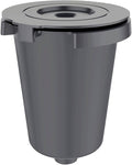 Cuisinart SS-RFC HomeBarista Reusable Filter Cup – Brew Coffee or Tea and Drop Wasteful Plastic from Single-Serve Pods with Sustainable Coffee Accessories, Gray