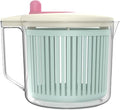 2.5L Mini Salad Spinner Small, Lettuce Spinner with Vegetable Washing Basket, Fruit Washer, Salad Washer