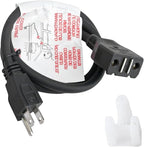 9001150010 Break-Away Magnet Power Cord Fit for Masterbuilt 10 Liter XL Electric Turkey Fryers MB20012420 MB20010326