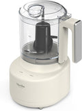 Martha Stewart 3 Cup Electric Food Chopper, Vegetable & Herb Mini Food Processor, 24oz BPA-Free Bowl, Stainless Steel Blades, Pour Spout, Dicing, Mincing, Chop & Puree, Dishwasher Safe, Linen