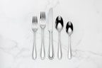 Lenox Silverware Set, Ashbridge 80-Piece Flatware Set, Service For 12, Rust Resistant 18/10 Stainless Steel, Dishwasher Safe, Knives Spoons And Forks Sets, Home And Kitchen Utensils (Silver, 80 Piece)
