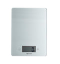 Taylor Pro Digital Glass Kitchen Food Scales, Ultra Thin Compact Design, Professional Standard with Tare Feature, Silver Finish Weighs 5 kg Capacity