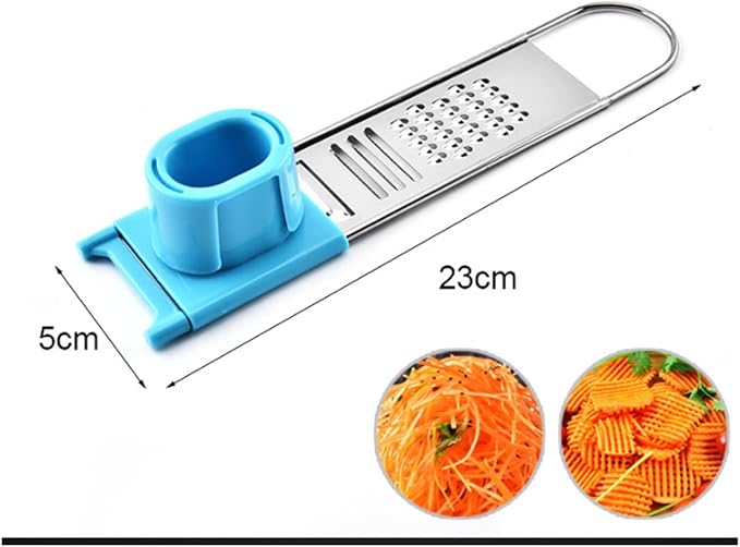 Multifunctional Vegetable Cutter Shredder Cutter Slicing Cutting Fruit Melon Peeler (Green)