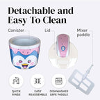 Fun Electric Ice Cream Maker Machine for Kids - Best Countertop Ice Cream Machine for Homemade Soft Serve, Sorbet, Gelato, Frozen Yogurt - Fun Small Personal Dessert Maker for Families, Easy to Clean