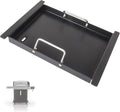 Half Griddle for Ninja FlexFlame Grill Parts, Carbon Steel Griddle Insert for Ninja FlexFlame PG300 Grill Accessories, Compatible with Flex Flame Griddle Plate Part XSKHLFGRIDLE