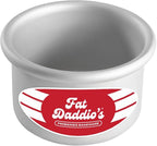 Fat Daddio's Round Cake Pan, 3 x 2 Inch, Silver