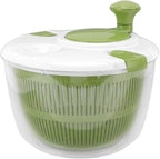 Salad Spinner Dryer Washer, Large Hand Crank Professional Kitchen Gadgets Salad Spinner Hand Cranking Multifunctional Vegetable Spinner Lettuce Greens Dryer Kitchen Tool