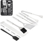 BBQ Grill Accessories Set, 14Pcs Barbecue Grill Tools, Stainless Steel BBQ Utensil Kit with Case for Smoker Camping, Idea Choice for Outdoor Kitchen Cooking, Gift for Men, Thanksgiving Day, Christmas