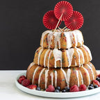 Nordic Ware Formed Bundt, Tiered 3-Piece Set, Twilight Blue