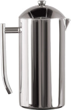 Frieling French Press Coffee Maker - 17 oz, Polished Stainless Steel - Double-Wall Insulated French Press & Cold Brew Pitcher for Camping & Travel - Manual Non-Plastic Coffee Maker
