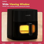 CARORI 6QT Dual Heat Air Fryer with Viewing Window, 14 Presets for Fry, Roast, Bake & More, 392℉ Max Crisp Without Flipping, 1700W Fast Cooking, Dishwasher Safe Basket
