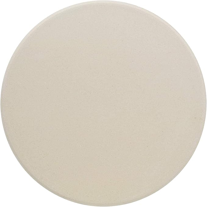 GGC 15 inch Pizza Stone for Ovens, Grill and BBQ to Cook Perfect Crispy Crust Pizza, Bread and More, Smooth Round Shape, Durability Baking Stone