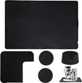 LynxLink 5Pcs Silicone Coffee Mat Set,Coffee Maker Mat,Silicone Top Mat,Coffee Tamper Base, Cup Coaster - Espresso Machine Accessories, Luxe Cafe Replacement Parts Compatible with ES601/ES701