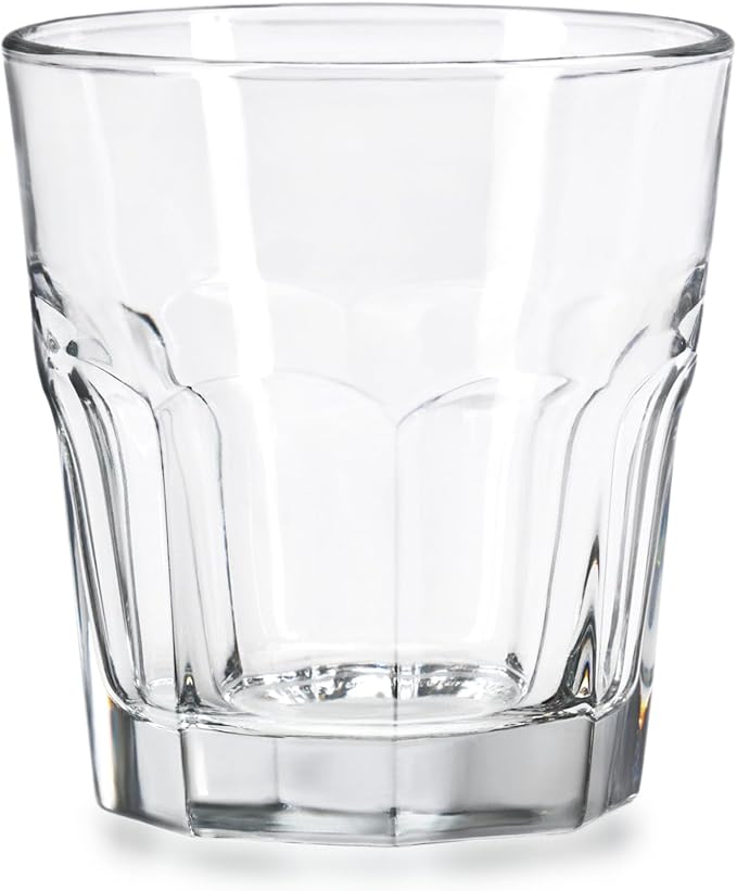 Libbey Gibraltar DuraTuff Rocks Glasses Set of 12, 10 Oz Durable, Restaurant Style Whiskey Glasses Set, Cocktail Drinking Cups for Hosting, Bar Service