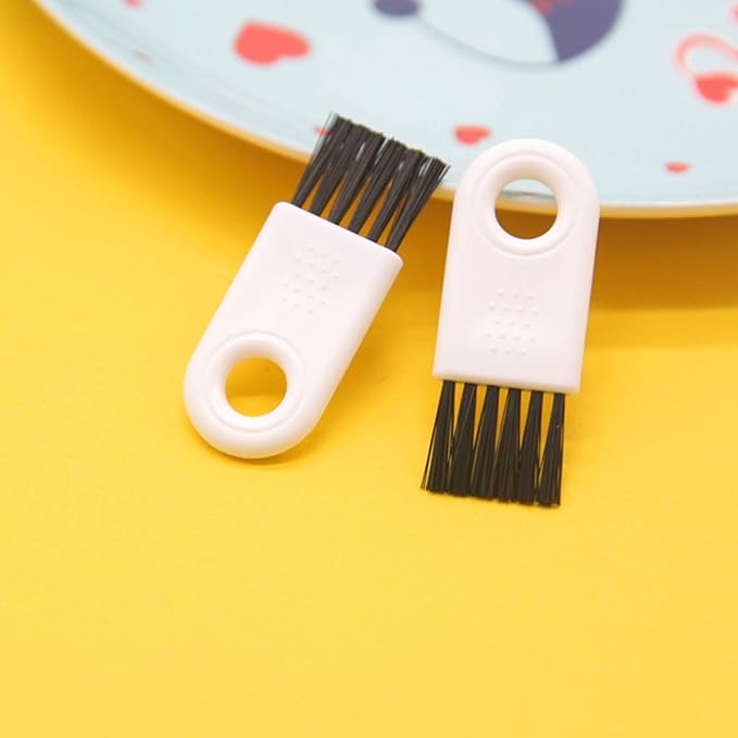 White Scrapers, Vlmits Brushes & Spoons Kit for Herb Grinder,8 Pcs Scrapers,8 Pcs 4 Types of Brushes,2 Pcs Spoons & A Storage Box