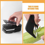 DOITOOL Multi-purpose Kitchen Tool Set with Can Opener, Vegetable Peeler, Cheese Grater, Garlic Ginger Grinder, and Pizza Cutter – Sturdy Kitchen Gadgets for Food Prep and Cooking