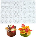 Hollow 3D Leaf Tuille Lace Silicone Cake Moulds, Molds Silicone Baking Fondant Tuile Molds, Polymer Clay Mold for Baking, Clay, Resin, Sugar Craft, Dessert Cake Decoration (1pcs Leaf Candy Mold)