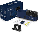 Northmas Knife Sharpener, Professional Electric Knife Sharpener for Home Use, 2 Stages for Quick Sharpening & Polishing, 100V-240V Global Voltage Design, Blue
