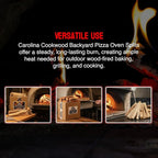Pizza Oven Wood 12 Inch Naturally Cured White Oak Splits Cooking Wood for Free Standing Ovens 1650 Cubic Inches