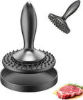 3 in 1 Meat Tenderizer Tool - Meat Mallet, Dual-Sided Kitchen Pounder for Tenderizing Steak, Chicken Cutlet