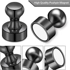 LOVIMAG Fridge Magnets 20Pcs Refrigerator Whiteboard Small Strong Magnet Classroom Kitchen Accessories Decorative Locker Set Decor Must Haves Office Calendar Refrigerador Magnetic Cute Crafts Black