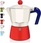 9 Cup Aluminum Espresso Stovetop Moka Pot Express Coffee Maker Percolator Italian Classic Mocha Coffee Machine for Italian and Cuban Cafe Brewing for Home & Camping 450ml 15oz