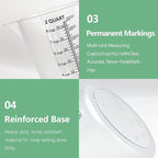 Plastic Measuring Cup with Handle, Pool Chemical Measuring Cup, Measuring Pitcher with Laser-Etched Markings for Liquid Mixing, Pouring, Lawn Care, Motor Oil, Lab Use (64 oz, 2000ml)