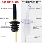 gegewawa Glass Coffee Syrup Dispenser Bottles Set 2 Pack 7 OZ, Simple Syrup Bottles with Metal Pour Spout, Syrup Dispenser for Coffee Bar Accessories for Maple Honey Syrup Oil and Sauces