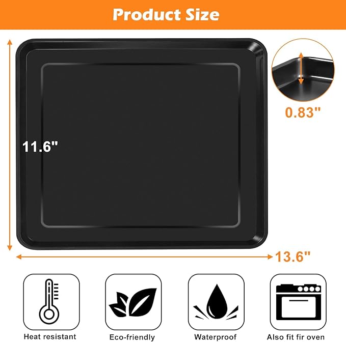 Air Fryer Grill Pan for Ninja Foodi DT251 DT201 DT200 Digital Countertop Oven, 13.6 * 11.6'' Air Fryer Grill Plate Crisper Plate Rack Accessories Replacement Parts Tray,Dishwasher Safe