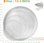 Kevenal Stainless Steel Pizza Pans 13.4 inch, Pizza-Pan for Oven, Steel Pizza Tray, Round Pizza Plate Set of 1