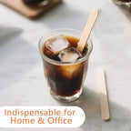 KTOJOY 1000 Pack Birch Wood Coffee Stirrers, 7 Inch Sturdy Coffee Stir Sticks, Smooth Round Ends, Splinter-Free Disposable Stir Sticks for Coffee, Cocktails, Office, Home Use