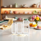 6Pcs White Square Cookie Cutter Set, Geometric Multicutter Cake Fondant Cutter,3 Size Square Biscuit Cutters Cake Decorating Use Safety Easy to Store,Cookie Cutters Baking Tools and Accessories