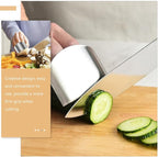 8pcs Stainless Steel Finger Protector Set for Kitchen Cutting and Chopping, Vegetable Cutter Finger Guards, Food Safety Hand Shield Tools for Cooking and Food Preparation