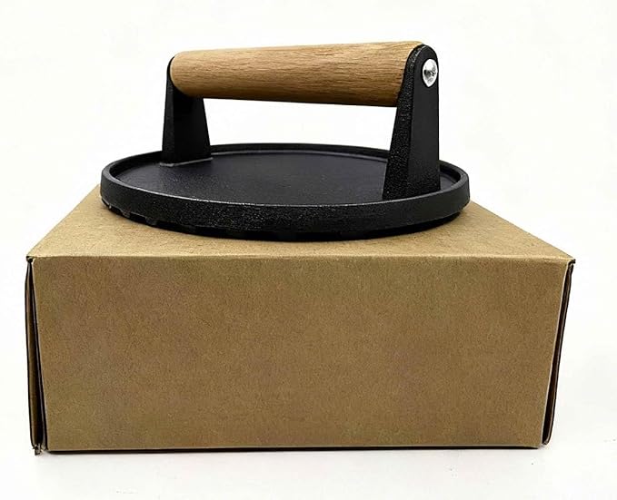 16cm Smashed Burger grill Press ，6.3inch Cast Iron Grill Press