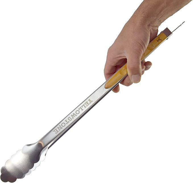 Y Yellowstone BBQ Tool Set - 2 Piece Spatula & Tongs, Grilling Utensils Set, Stainless Steel Barbecue Accessories for Outdoor Grill, Grill Gift for Men, Authentic Yellowstone Merchandise
