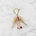 Twine Winged Corkscrew Wine Opener, Versatile Bottle Opener for Beer and Soft Drinks, Stainless Steel with Ergonomic Handle and Sharp Screw for Bartenders, Home Bar, Kitchen, Set of 1, Copper and Gold