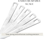 5Pcs Teaspoon Measuring Spoons, 1/4 tsp, 1/8 tsp, 1/16 tsp, 1/32 tsp, 1/64 tsp Metal Measuring Spoons Set, Stainless Steel Cooking Baking Tiny Measuring Spoon for Powders, Spices, Salt