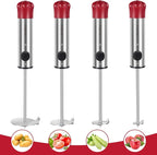Cook Guy Multi-Purpose Veggie Drill - 4 Sizes Vegetable Corer Tool | Zucchini Corer & All-in-One Vegetable Corer for Potatoes, Carrots | Ergonomic Anti-Slip Handle