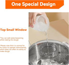 Dough Mixer 7L Large Capacity Electric Dough Maker with Ferment Function for Baking Bread Dough&Pizza Dough - Dough whisk 304 Stainless Steel Blender Add water/seasoning with Top Small Window