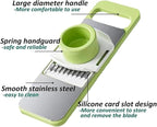 6-in-1 Vegetable Cutter, Mandoline Slicer for Kitchen, Vegetable Slicer Cutter with Multi Blade, Cheese Grater, kitchen gadgets (2pcs)