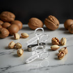 2Pcs Nut Crackers Nuts Pistachio Sheller Opener Kitchen Tools Stainless Steel Nutcracker Multi-Function Walnut Pine Sheller Opener Specialty Gadgets