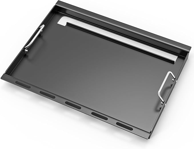 7524 Griddle Insert for Weber Genesis 300 Series E310 S310 E320 S320 S330 E330 EP310 EP320 EP330, Full Size Griddle with Handle, for Weber Grill Replacement Parts, Carbon Steel