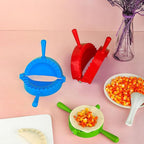 NUOBESTY 4pcs Dumpling Seal Tool Set Plastic Dumpling Molds with Large Medium Small Mini Sizes Press for Home Cooking Random Color
