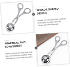 Stainless Steel Meatball Maker 3-Piece Set Kitchen Gadget Meatball Scoop Tool for Easy Food Preparation for Home Cooking and Fish Ball Making