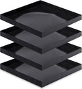 Teenyyou 4 Pcs 12 x 12 x 1 Inch PTFE Solid Oven Basket Non Stick Cooking Basket Cooking Trays for Quick Oven Accessories Baking Chips Chicken Wings Bread Heating