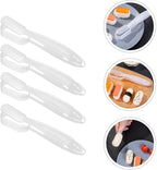 INOOMP 4pcs Sushi Maker Rice Ball Mold Set, Plastic DIY Onigiri Press Tools for Japanese Rice Balls, Compact Kitchen Gadget for Bento, Picnic, and Home Cooking