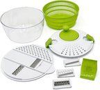 Lumme Salad Spinner Vegetable Chopper Multifunctional includes a shredding board with multiple blades, easy to use, Spin dry, and chop your favorite Salad greens, fruits, and Vegetables…