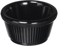 Winco Fluted Ramekins, 2-Ounce, Black